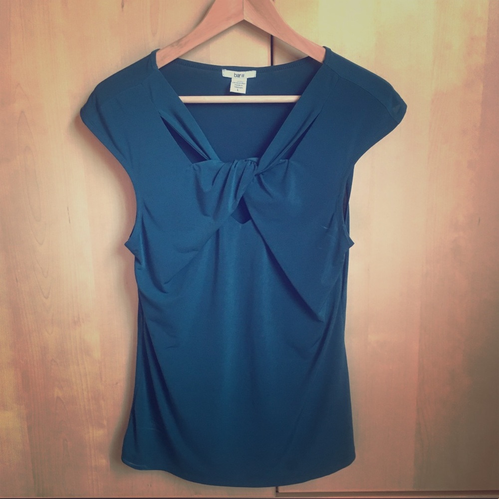 Bar III Slinky Dark Teal Top